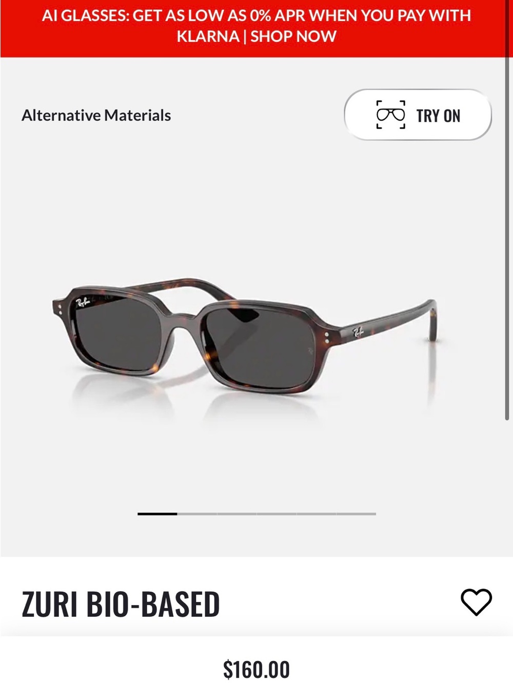 Ray-ban 	ZURI BIO-BASED Sunglasses